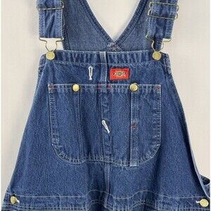 Dickies Mens Overalls 40x30 Bib Work Wear Denim USA Dungarees‎ Carpenter Welding
